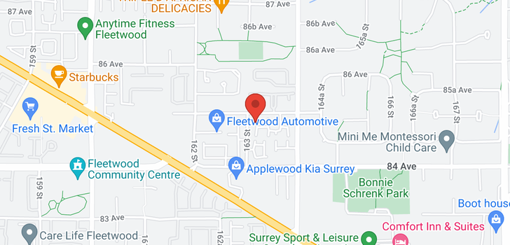 map of 13 16388 85 AVENUE